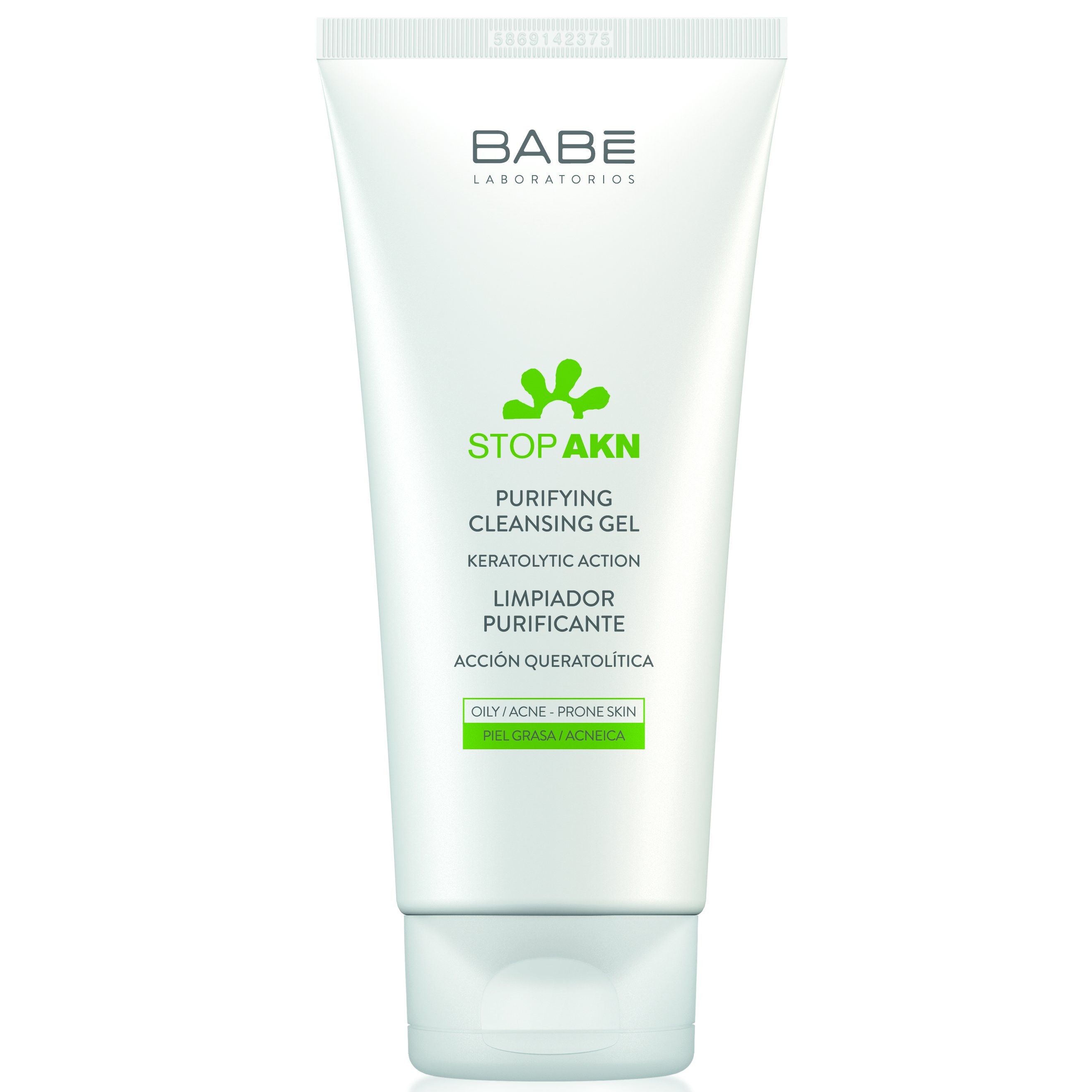 Babe Stop Akn Purifying Cleansing Gel Απαλό Gel Καθαρισμού Προσώπου Κατάλληλο για Λιπαρές, με Τάση Ακμής Επιδερμίδες 200ml