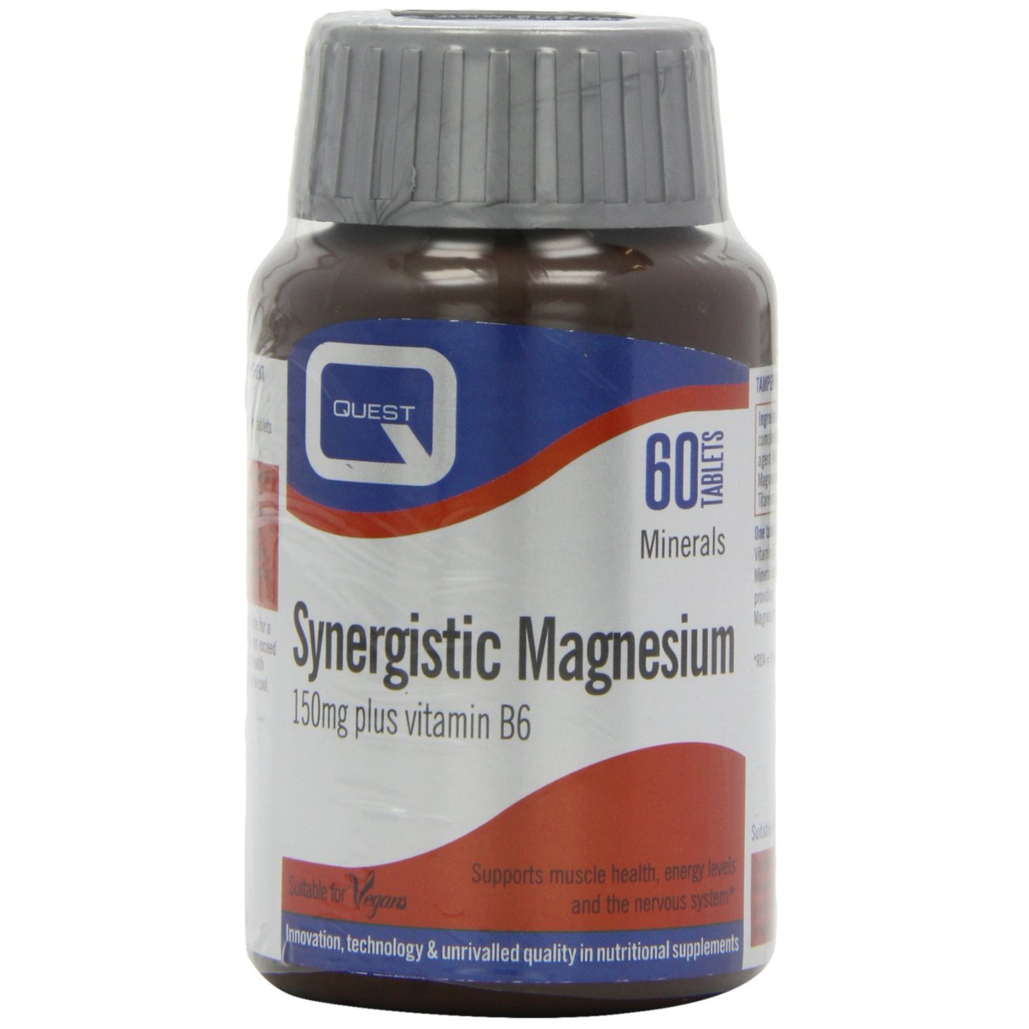 Quest Synergistic Magnesium Μαγνήσιο και Βιταμίνη Β6 60Tabs