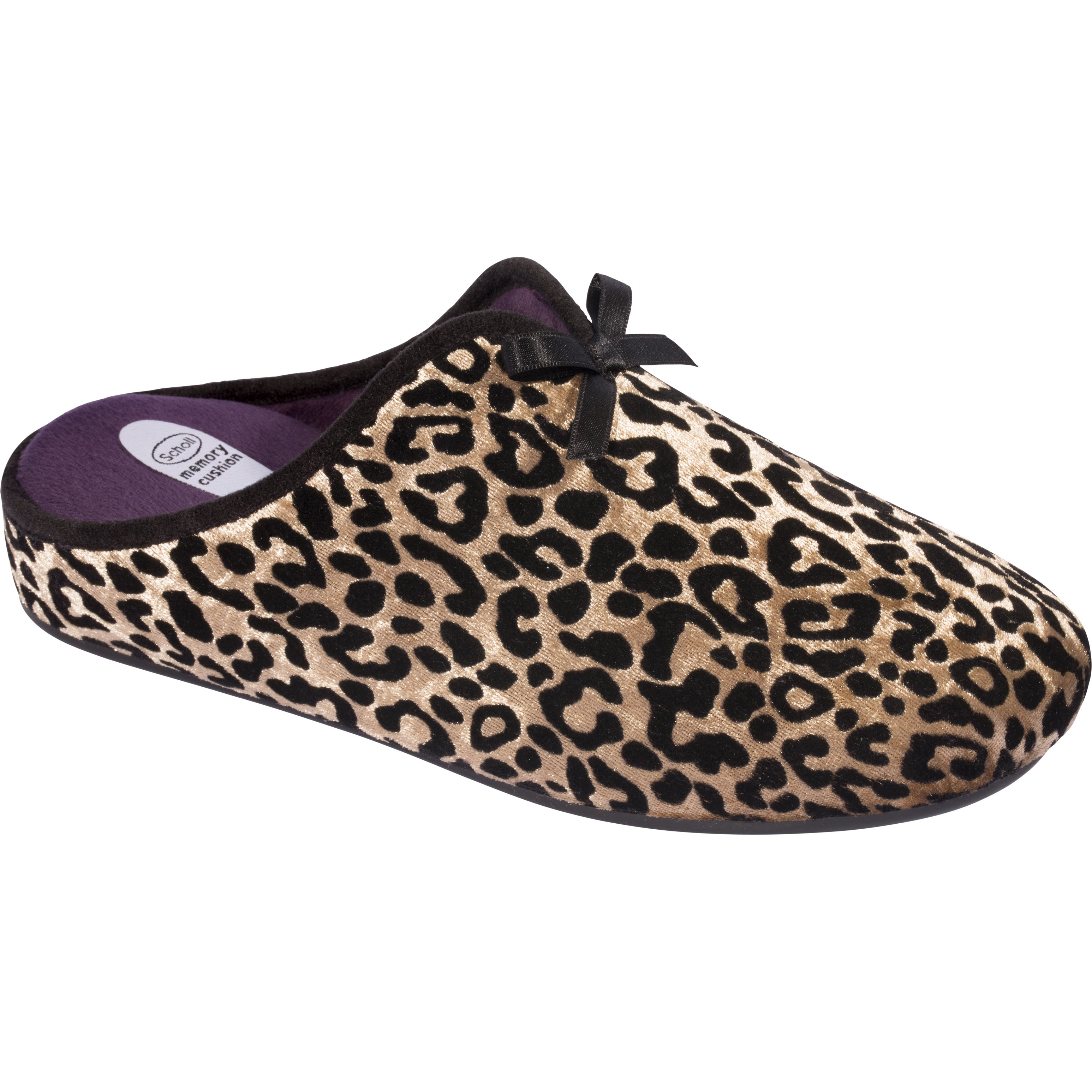 Scholl Shoes Rachele Gold Γυναικείες Παντόφλες σε Leopard Χρυσό 1 Ζευγάρι – 41