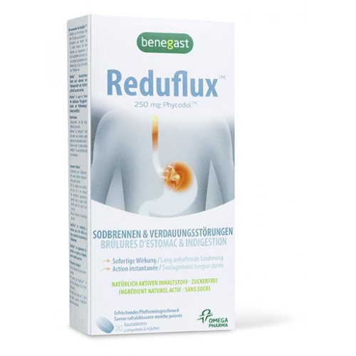 Benegast Reduflux 250mg Phycodol Για Την Καούρα Και Τη Δυσπεψία 20 Μασώμενα Δισκία