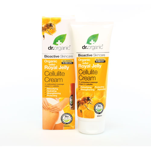 Dr Organic Royal Jelly Cellulite Cream Κρέμα κατά της Κυτταρίτιδας με Βιολογικό Βασιλικό Πολτό 200ml