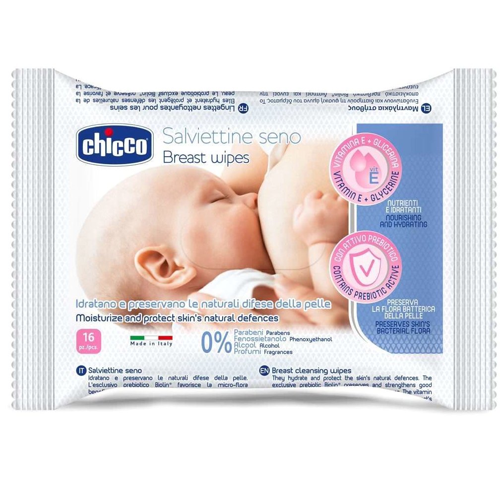 Chicco Μαντηλάκια Καθαρισμού για το Στήθος 16τμχ