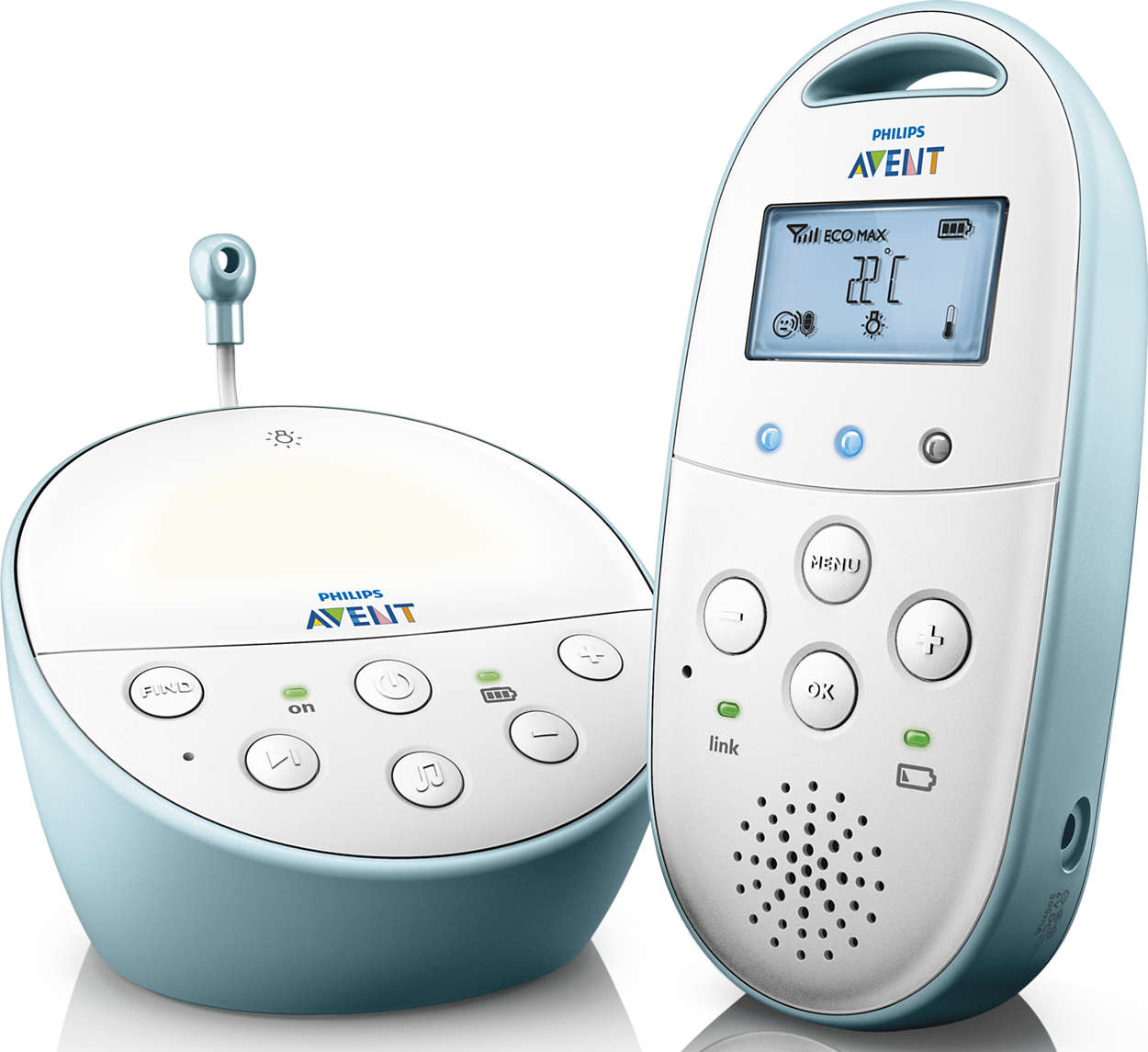 Avent Dect Συσκευή Παρακολούθησης Μωρού (Μέτρηση Θερμοκρασίας)
