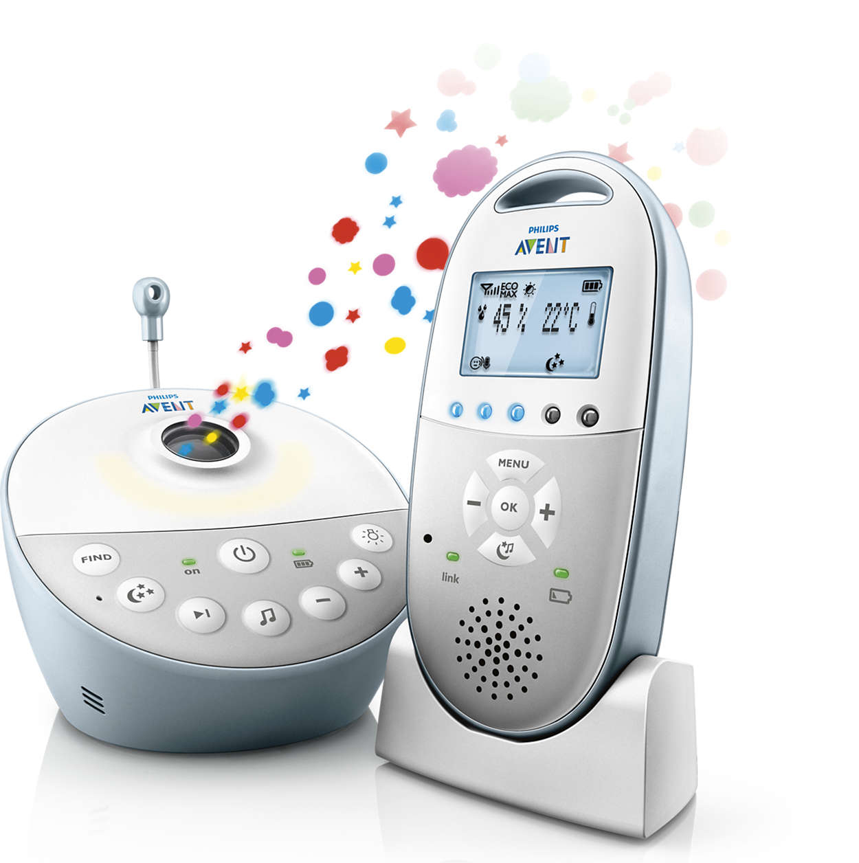 Avent Dect Συσκευή Παρακολούθησης Μωρού (Προβολή Σχεδίων) SCD580/00