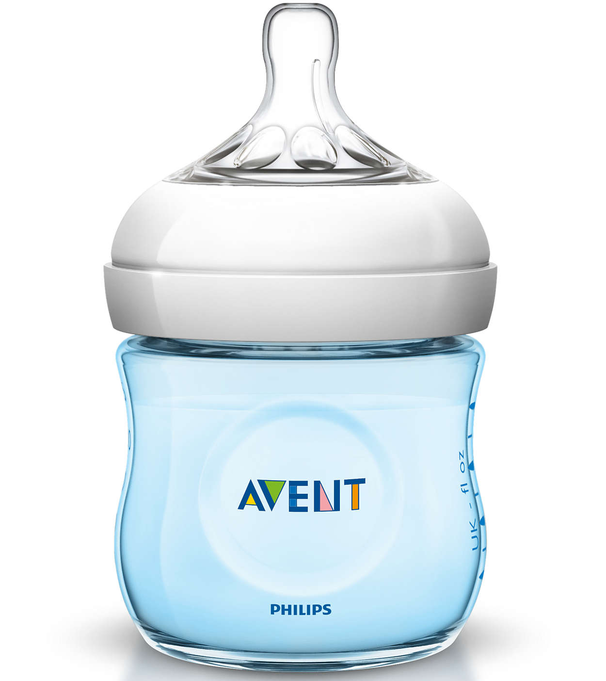 Avent Μπιμπερό Natural για Νεογέννητα Πλαστικό Μπλε 125ml