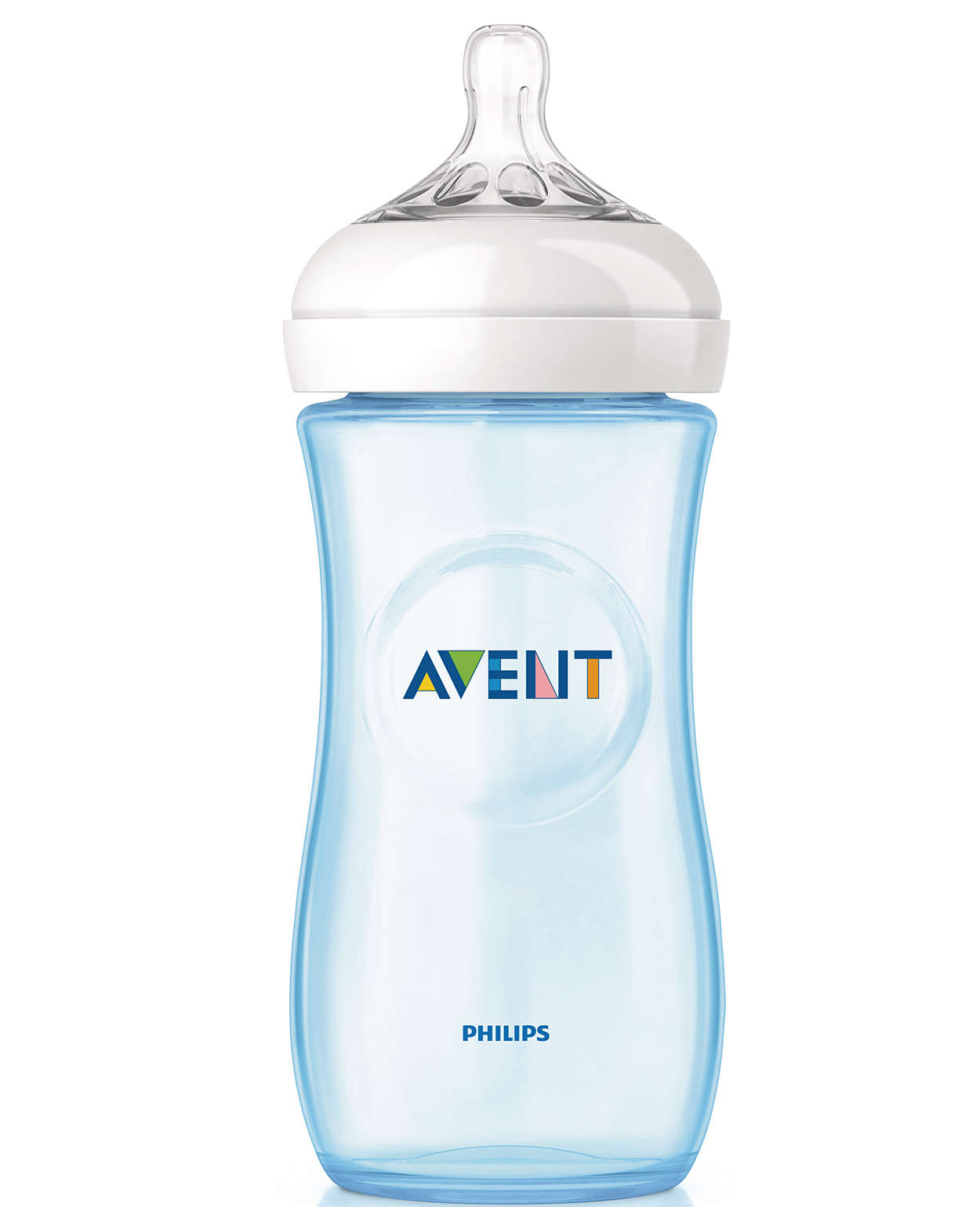 Avent Μπιμπερό Natural Πλαστικό 3m+ 330ml SCF697-8/17 – μπλέ