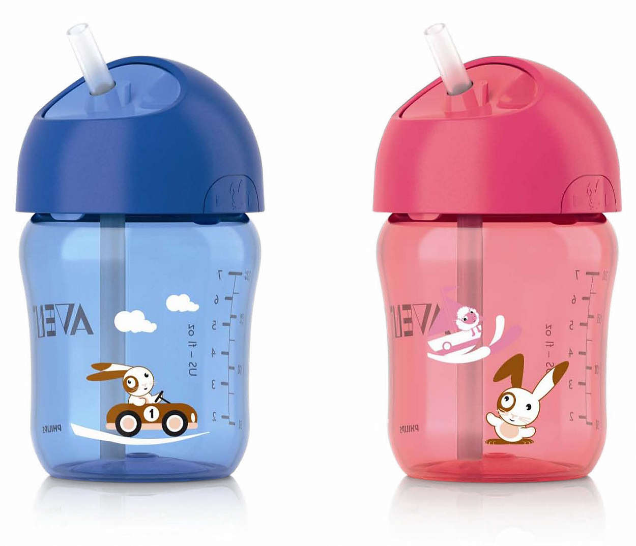 Avent Παγουρίνο με Καλαμάκι 12 Μηνών+ 260ml 1τεμάχιο – μπλέ