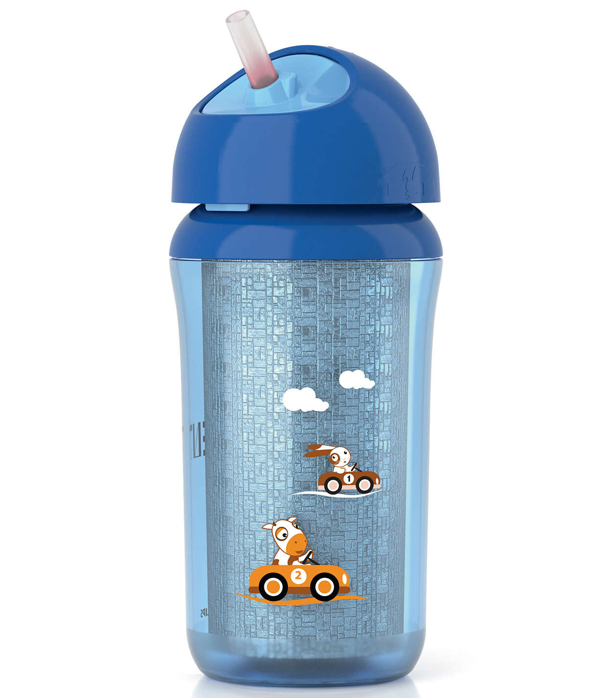 Avent Κύπελο με Μόνωση & Καλαμάκι απο 12 Μηνών+ Μπλέ 260ml