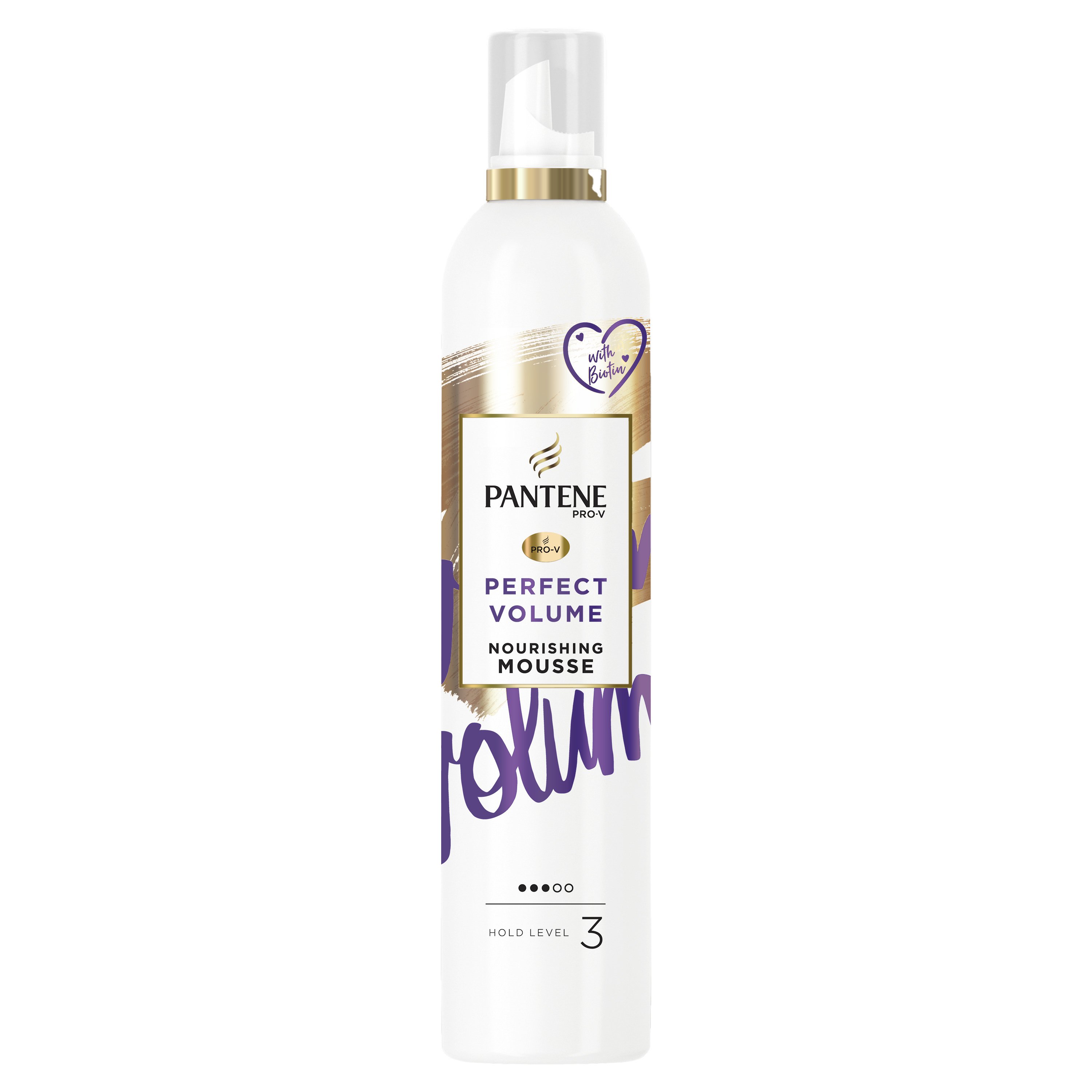 Pantene Pro-V Perfect Volume Nourishing Hair Mousse Hold Level 3 Αφρός Μαλλιών για Όγκο, Προστασία από τη Θερμότητα & Κράτημα που Διαρκεί 200ml