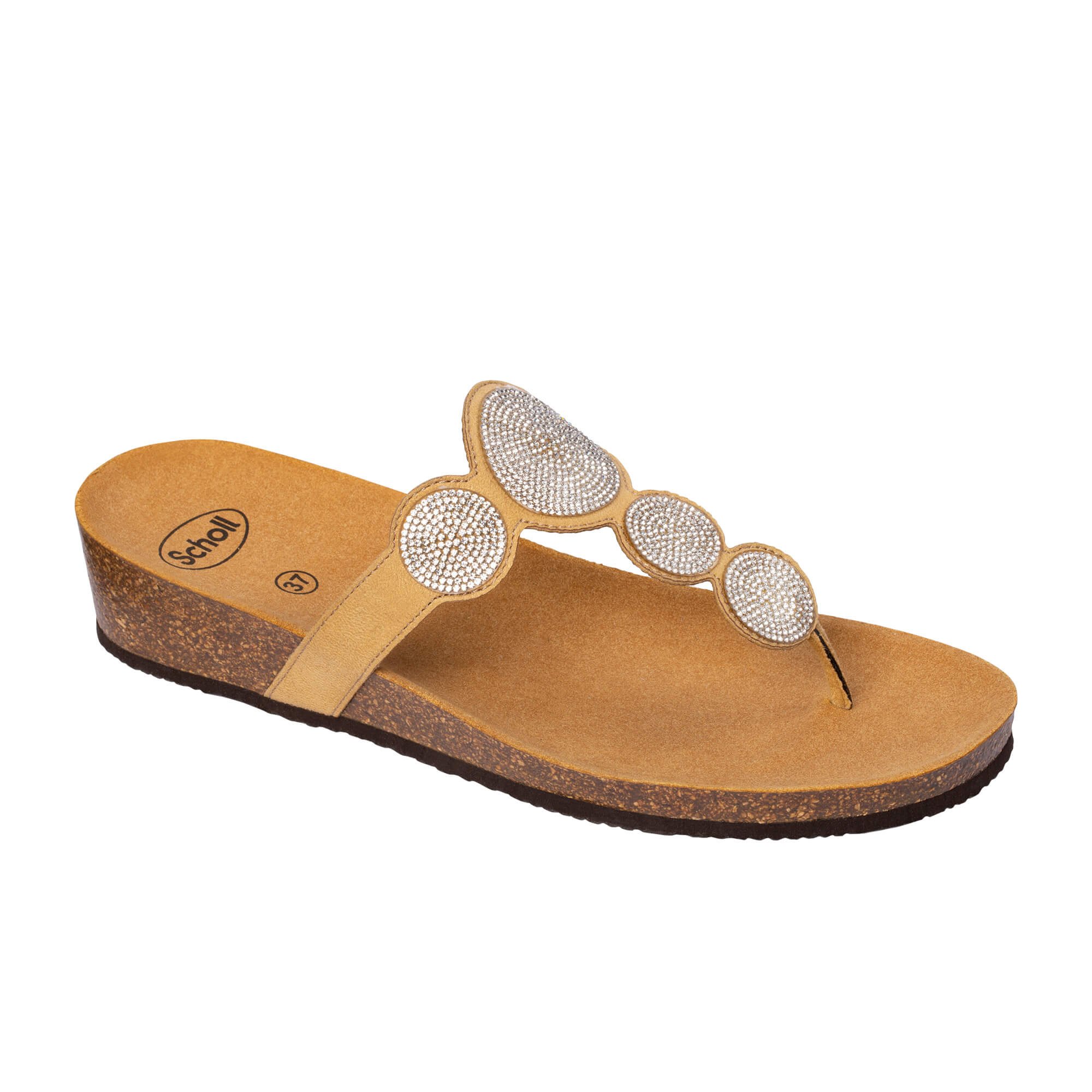 Scholl Shoes Sharon Flip Flop Beige Γυναικεία Ανατομικά Παπούτσια Χαρίζουν Σωστή Στάση & Φυσικό Χωρίς Πόνο Βάδισμα 1 Ζευγάρι – 39