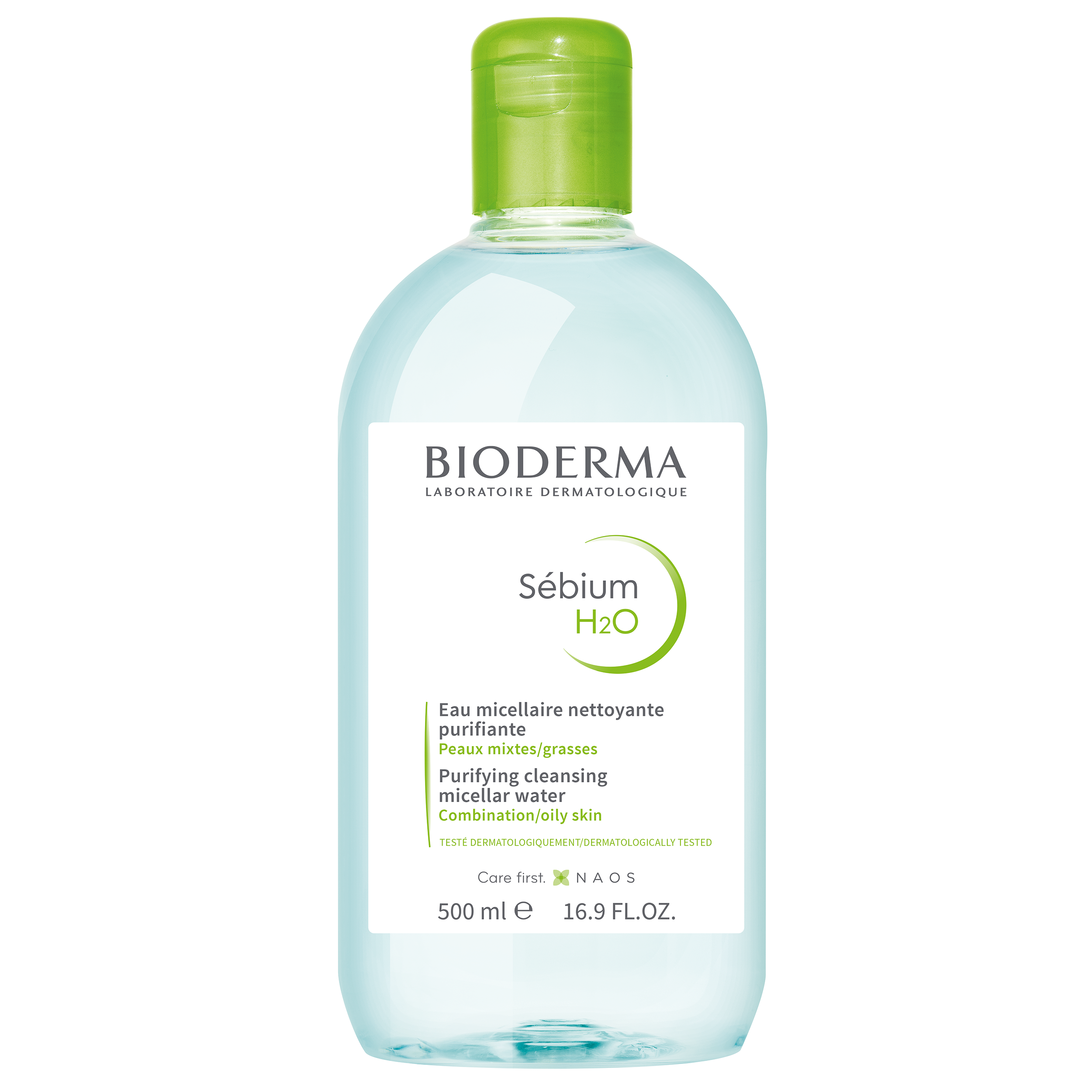 Bioderma Bioderma Sebium H2O Purifying Cleansing Micellar Water Νερό Καθαρισμού & Ντεμακιγιάζ Προσώπου - Ματιών, Κατάλληλο για Μικτό - Λιπαρό Δέρμα 500ml
