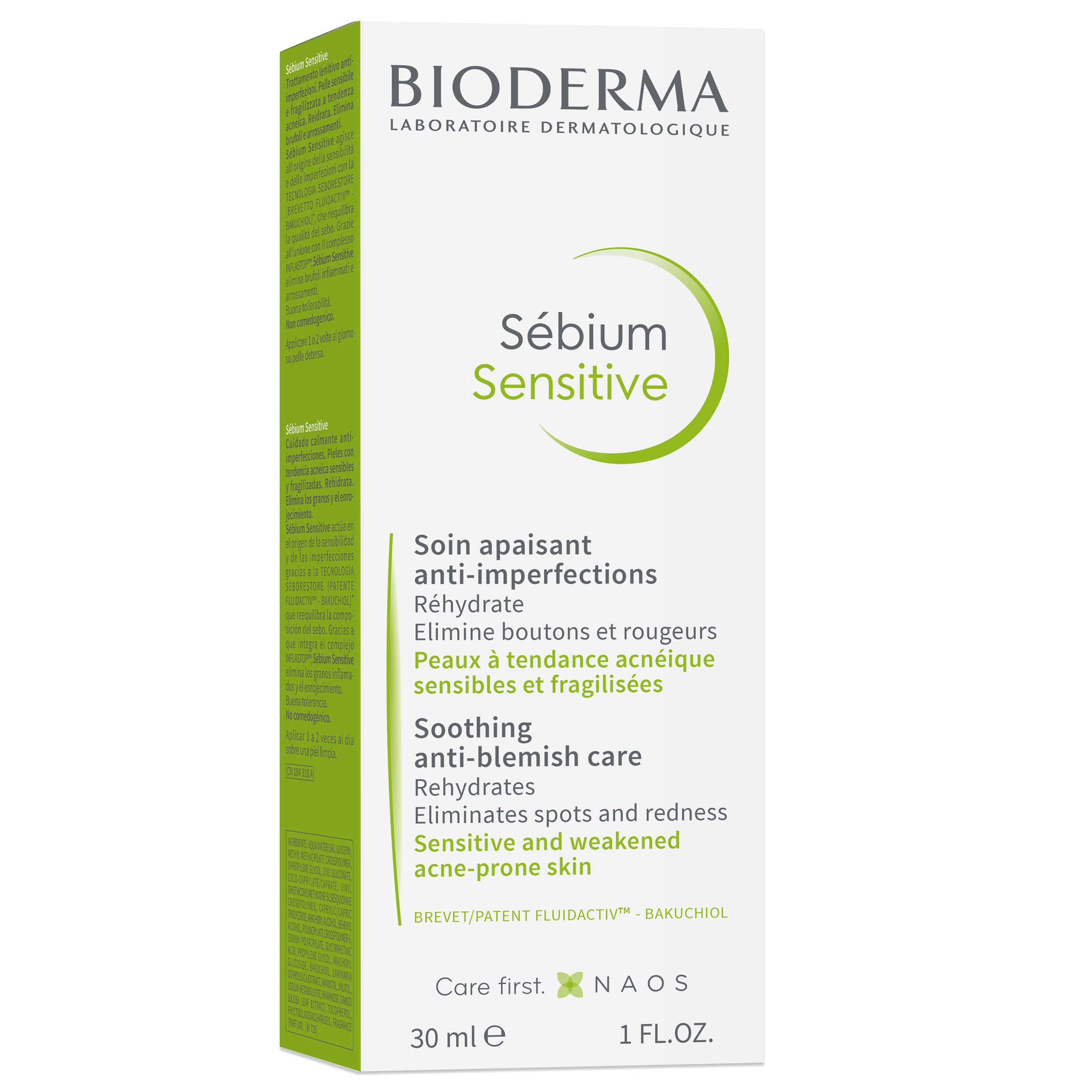 Bioderma Sebium Sensitive Cream Καταπραϋντική, Ενυδατική Φροντίδα για την Ευαίσθητη Επιδερμίδα με Τάση Ακμής 30ml