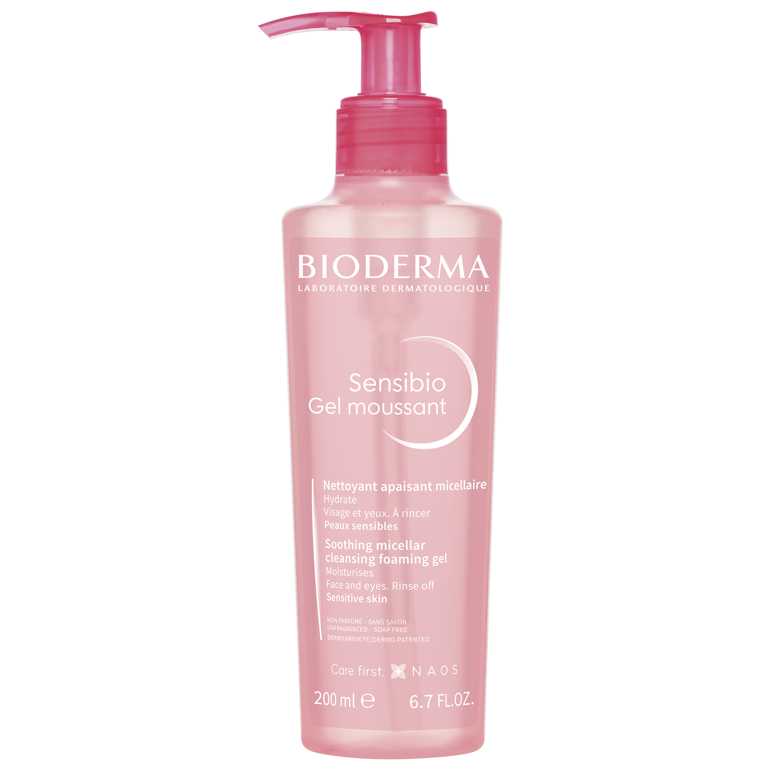 Bioderma Sensibio Gel Moussant, Τζελ Καθαρισμού για Ευαίσθητες Επιδερμίδες 200ml