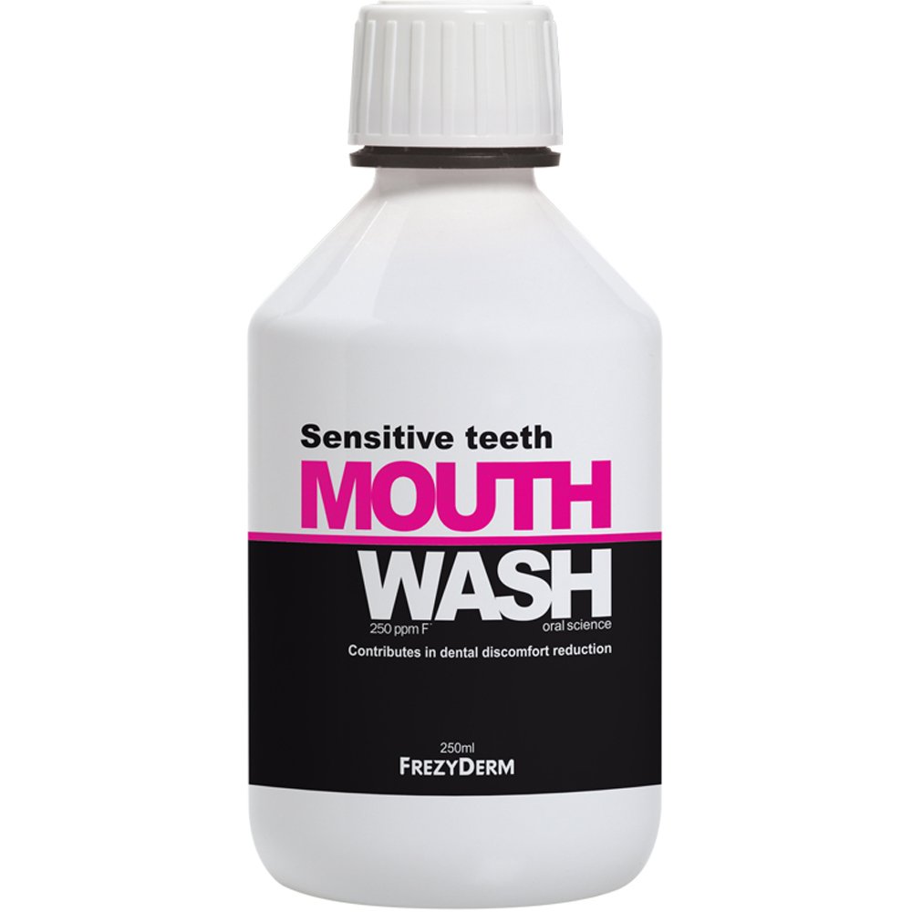 Frezyderm Sensitive Teeth Mouthwash Φθοριούχο Στοματικό Διάλυμα για την Καθημερινή Φροντίδα των Ευαίσθητων Δοντιών 250ml