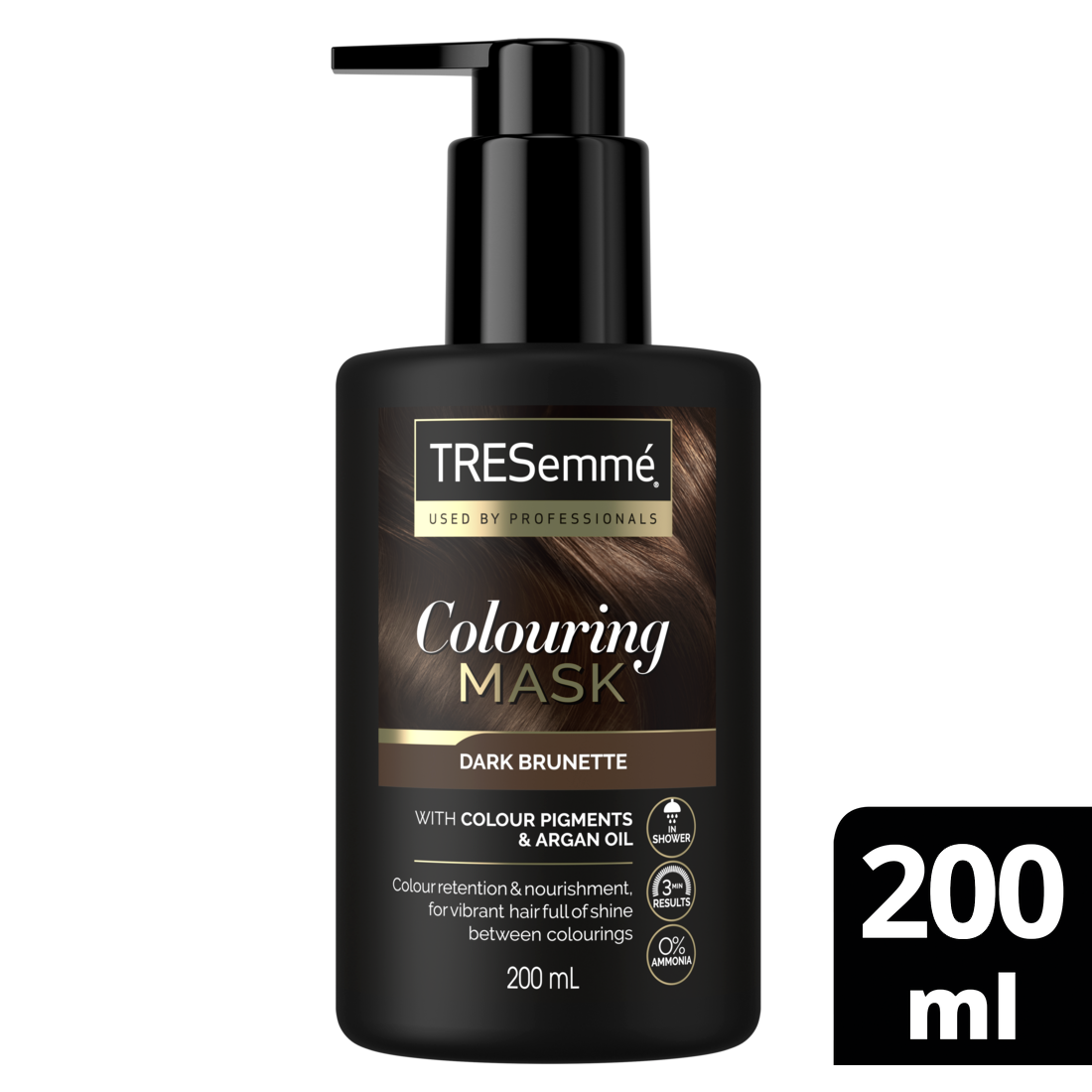 TRESemme Colouring Mask Dark Brunette Χρωμομάσκα για Καστανά Μαλλιά 200ml