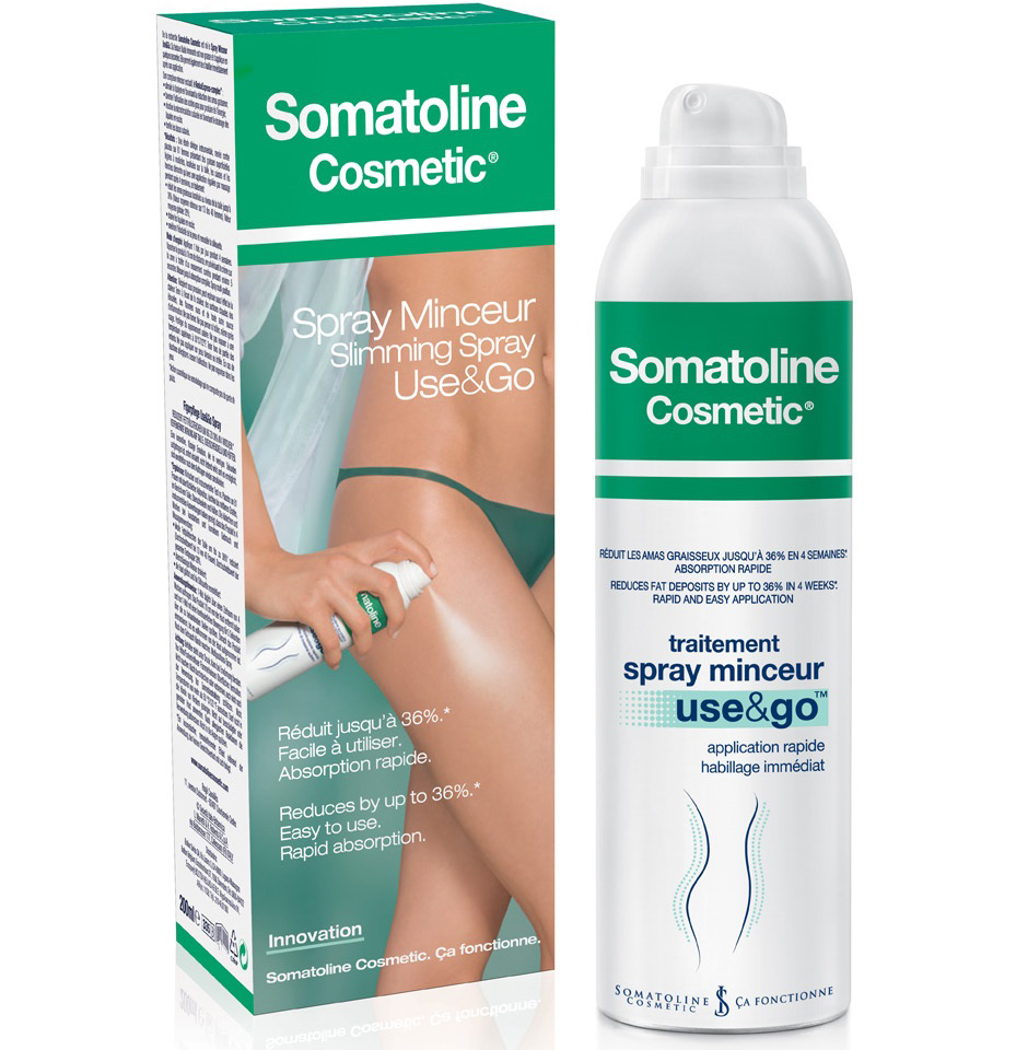 Somatoline Cosmetic Spray Minceur Slimming Spray Use&Go Μειώνει Δραστικά το Συσσωρευμένο Πάχος στην Μέση, Μηρούς & Γοφούς 200ml