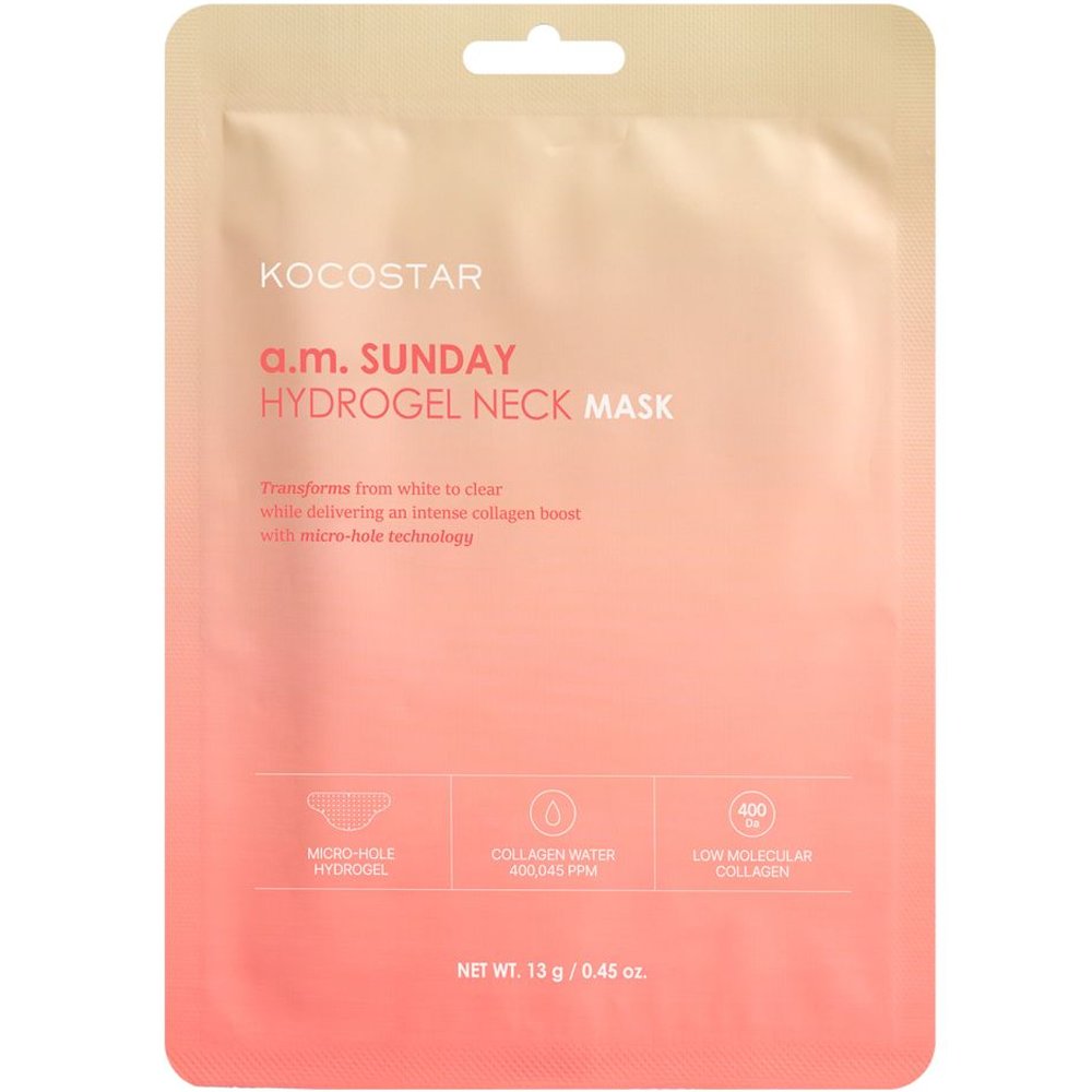 Kocostar Kocostar A.M. Sunday Hydrogel Neck Mask Μάσκα Λαιμού Υδρογέλης με Θαλάσσιο Κολλαγόνο για Βαθιά Ενυδάτωση & Θρέψη 13g