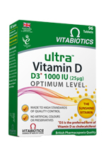 Vitabiotics Ultra-D3 25μg (1000IU) Βιταμίνης D 96tabs