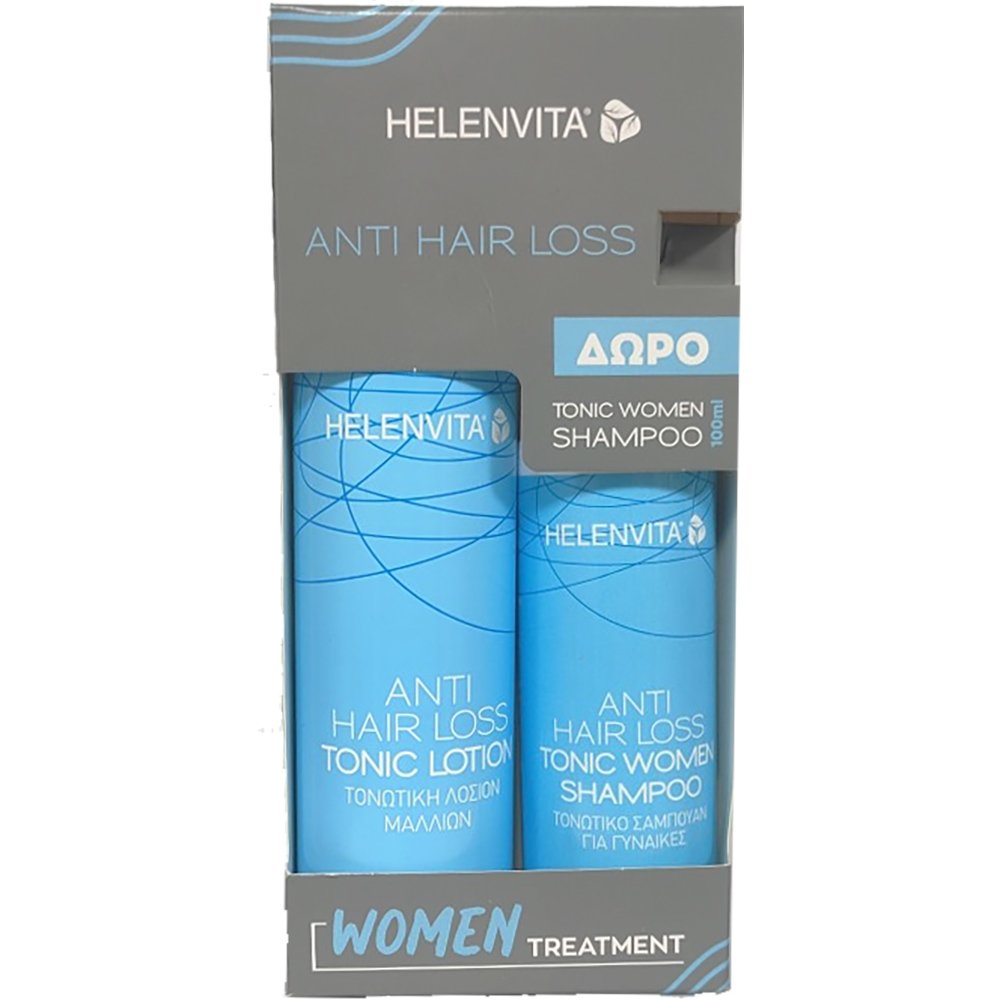 Helenvita Πακέτο Προσφοράς Anti Hair Loss Tonic Lotion 100ml & Δώρο Anti Hair Loss Tonic Women Shampoo 100ml