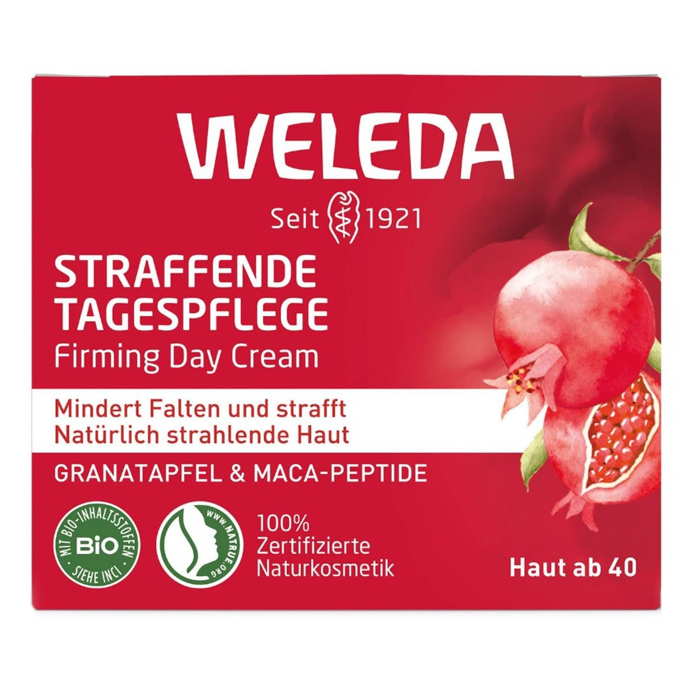 Weleda Pomegranate Firming Day Face Cream Συσφιγκτική Κρέμα Ημέρας Προσώπου με Ρόδι, για Ανανέωση, Προστασία & Λαμπερό Δέρμα 40ml