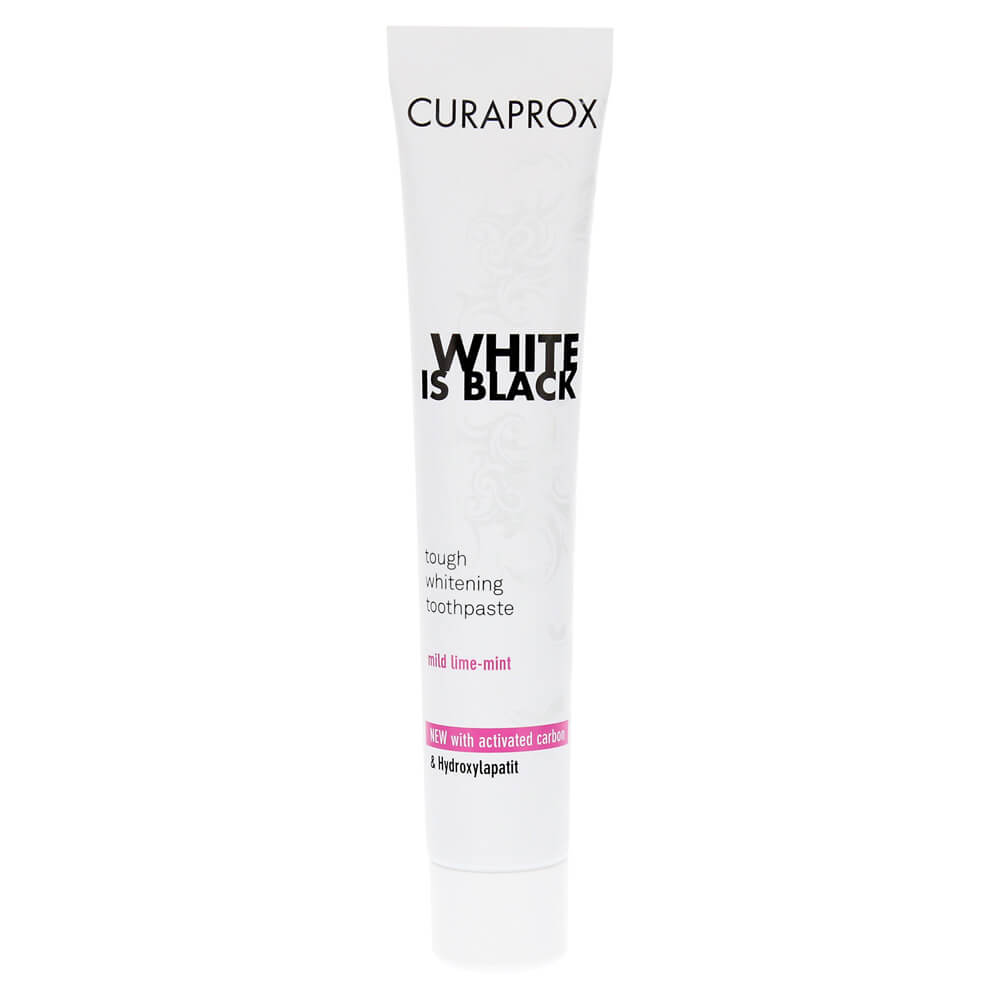 Curaprox Black is White Tough Whitening Toothpaste Λευκαντική Οδοντόκρεμα 90ml