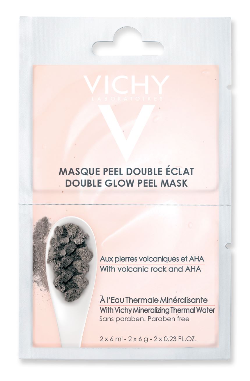 Vichy Masque Peel Double Eclat Μάσκα Διπλής Λάμψης και Απολέπισης 2x6ml