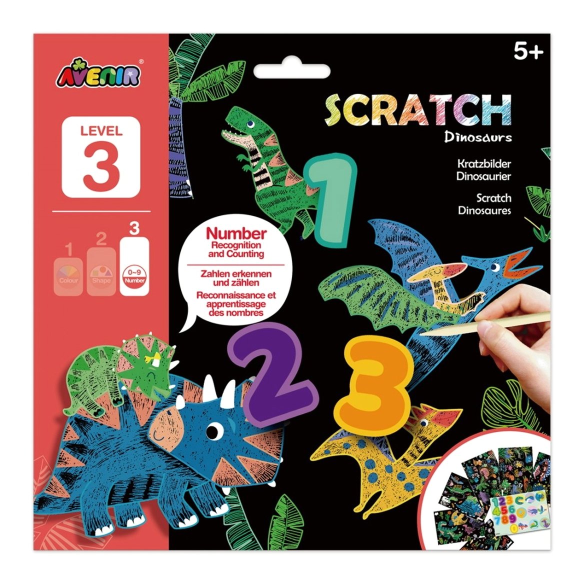 Avenir Scratch Dinosaurs Level 3 Κωδ 60763 Παιδικό Εκπαιδευτικό Παιχνίδι 5+ Years 1 Τεμάχιο 51955