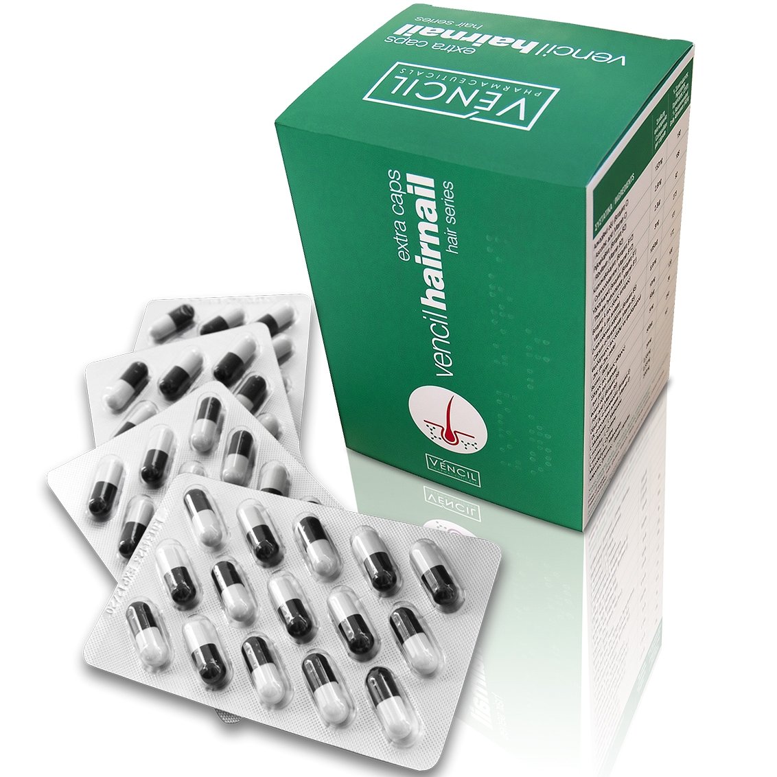 Vencil Hairnail Caps Συμπλήρωμα Διατροφής για την Υγεία των Νυχιών & του Δέρματος 90 Κάψουλες