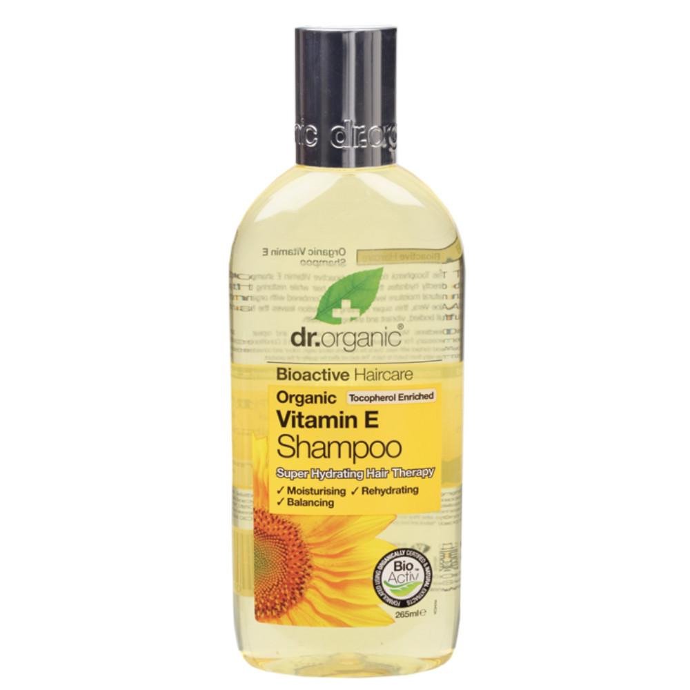 Εικόνα από Dr Organic Vitamin E Shampoo Σαμπουάν με Βιολογική Βιταμίνη E Ιδανικό για Ξηρά & Ταλαιπωρημένα Μαλλιά 265ml