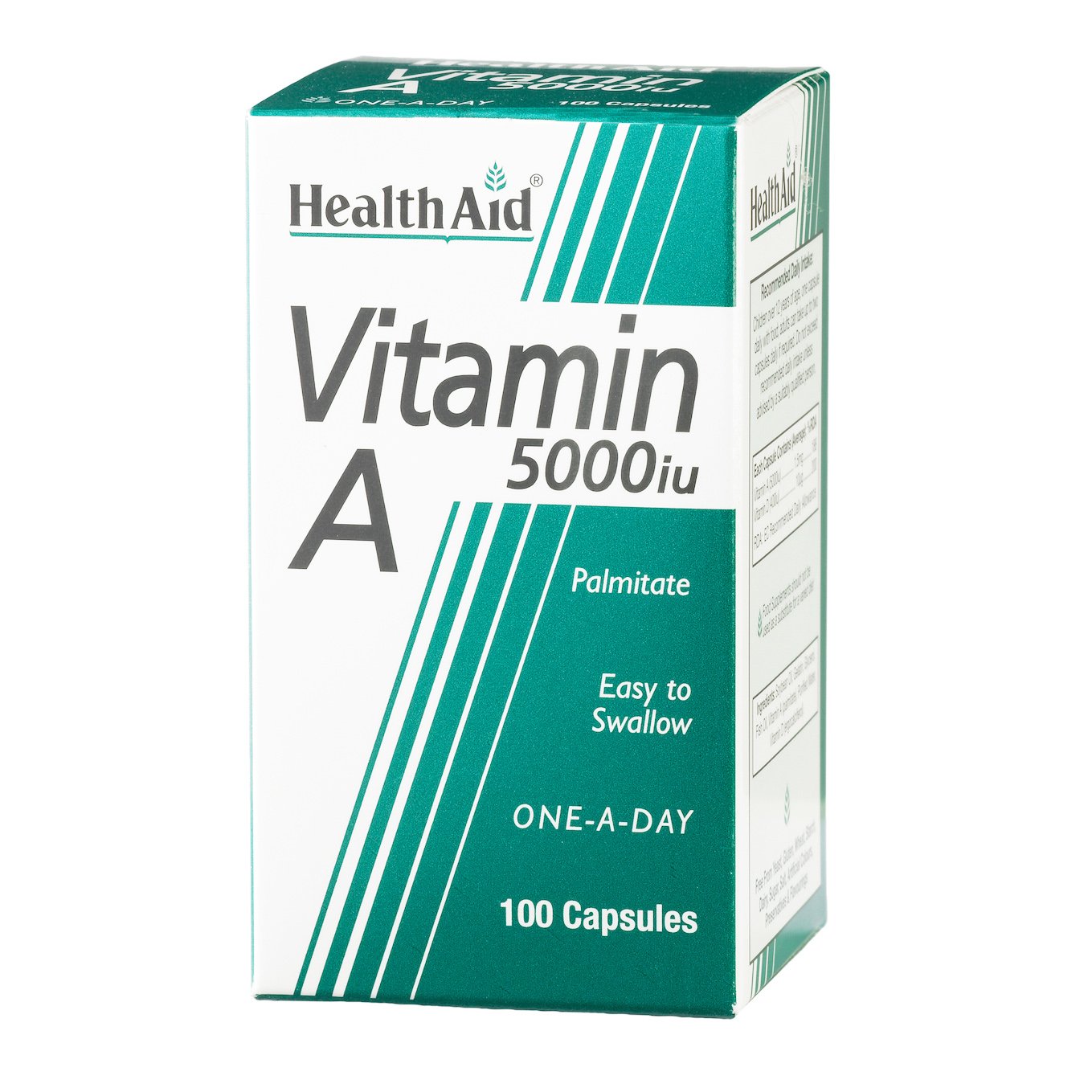 Εικόνα από Health Aid Vitamin A (Palmitate) 5000 i.u Βοηθά στη Δημιουργία Δυνατής Κυτταρικής Μεμβράνης 100 Κάψουλες