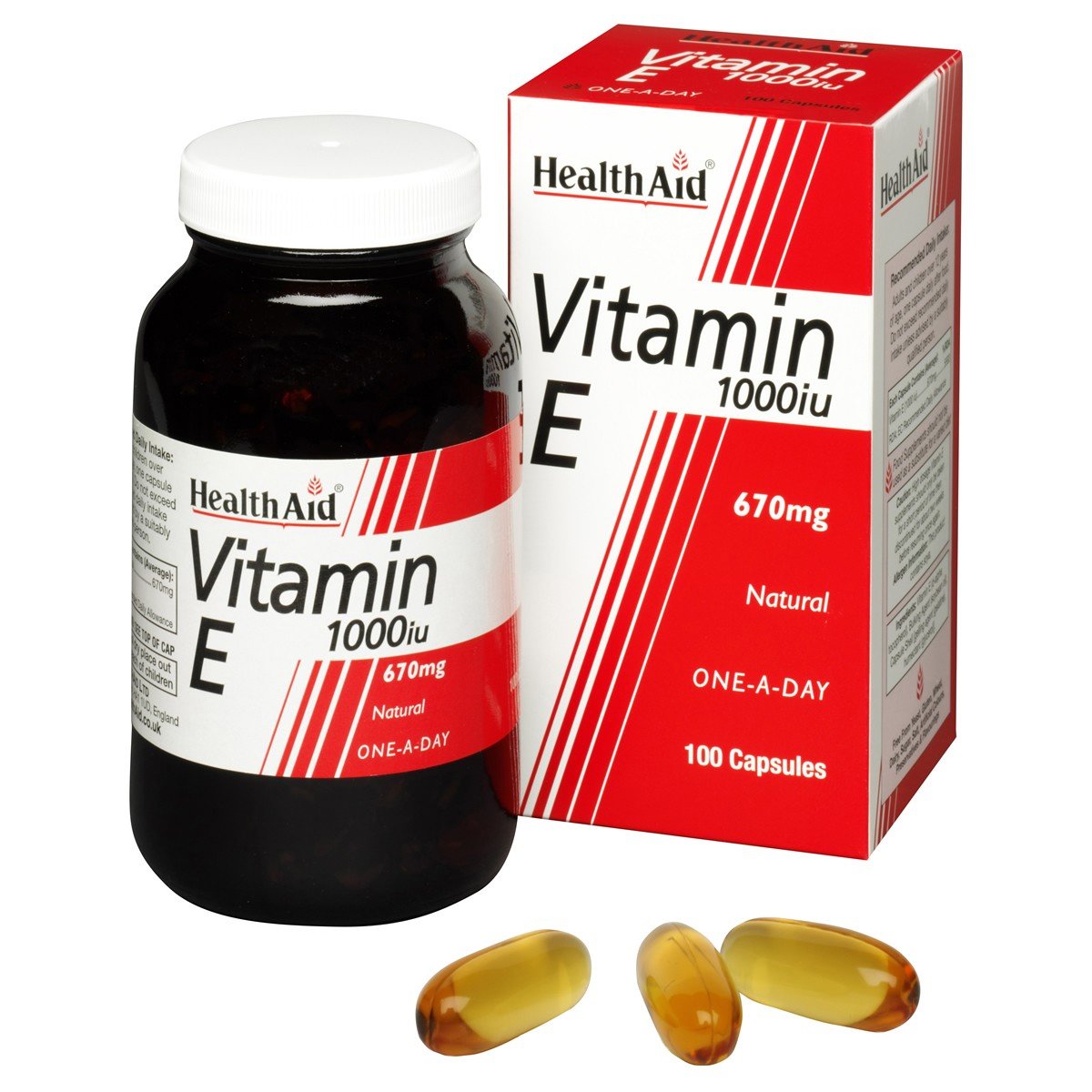 Health Aid Vitamin E 1000 i.u. Ενεργό Αντιοξειδωτικό 30tabs