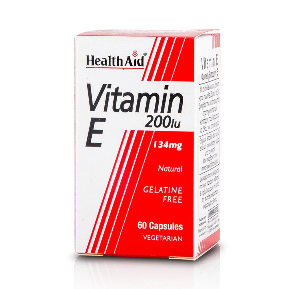 Health Aid Vitamin E 200Iu Natural Ενεργό Αντιοξειδωτικό 60tabs