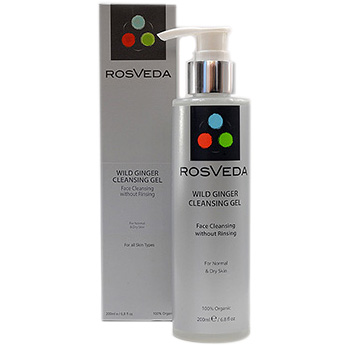 RosVeda Wild Ginger Cleansing Gel Καθαριστικό Gel Προσώπου για Κανονικά-Ξηρά Δέρματα 200ml