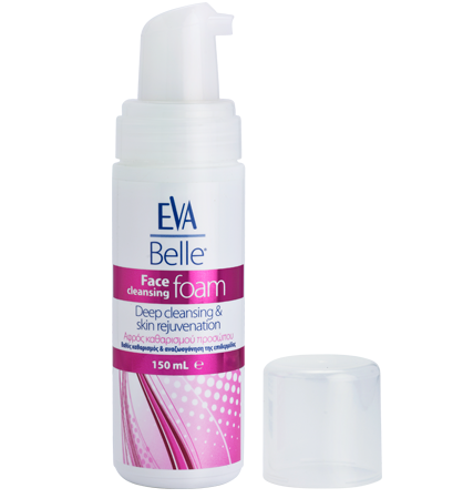 Eva Belle Face Cleansing Foam Αφρός Προσώπου για Βαθύ Καθαρισμό & Αναζωογόνηση της Επιδερμίδας 150ml