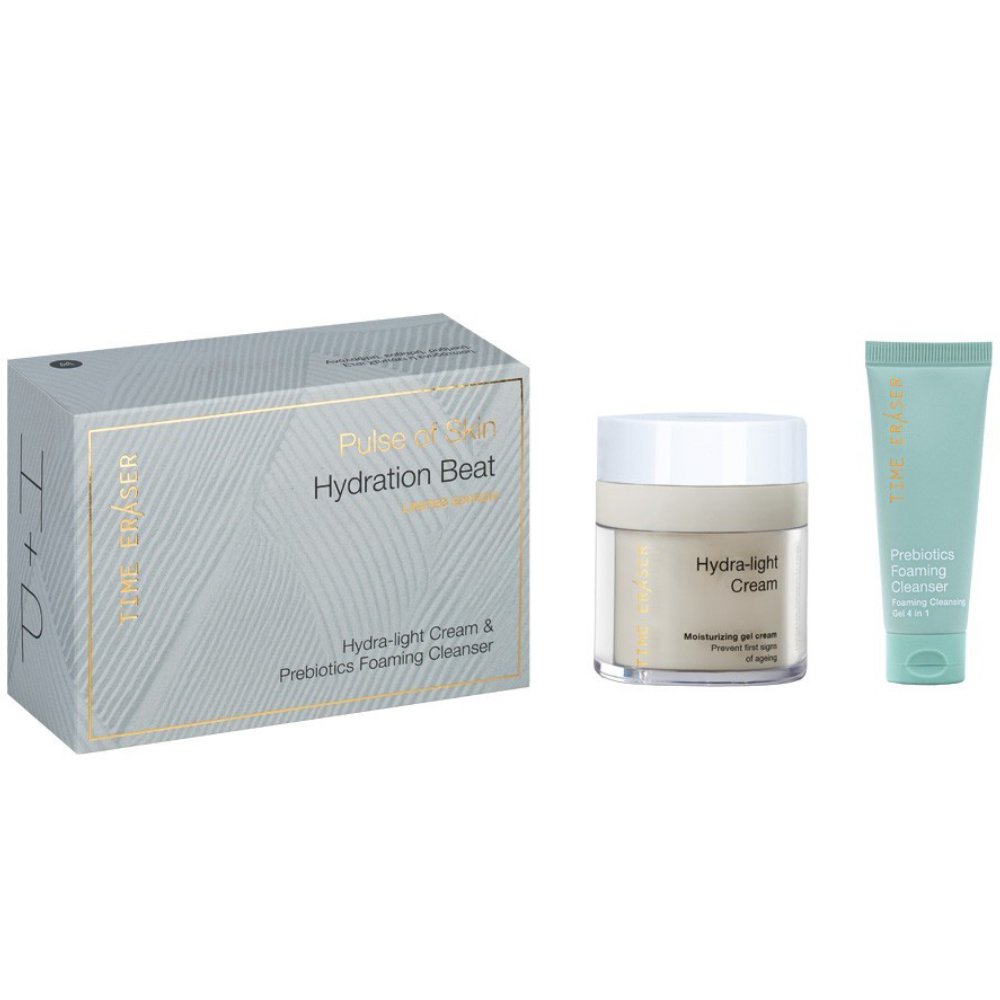 Medisei Medisei Promo Time Eraser Pulse of Skin Hydration Beat Limited Edition Hydra-Light Cream 50ml & Prebiotics Foaming Cleanser 20ml