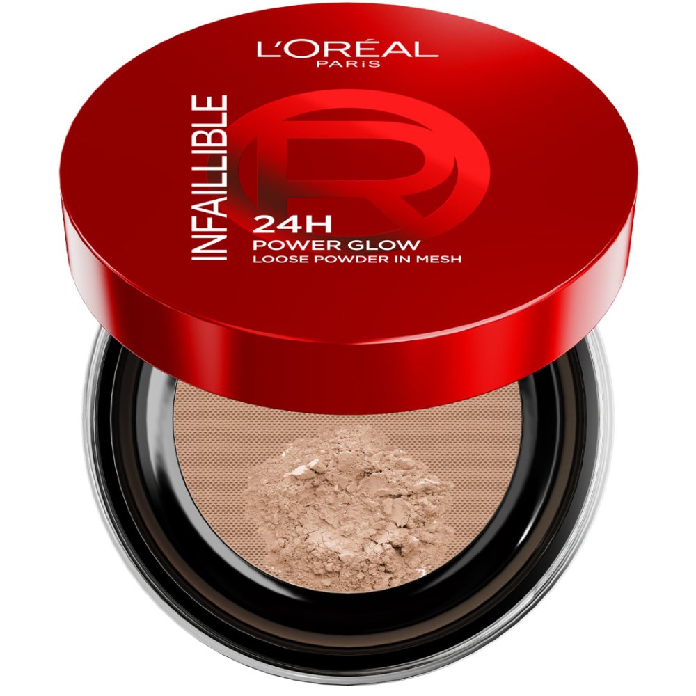 Loreal Paris L'Oreal Paris Infaillible 24H Power Glow Loose Powder Πούδρα για Φωτεινή, Λαμπερή Όψη που Διαρκεί Έως & 24 Ώρες 9.5g - Medium