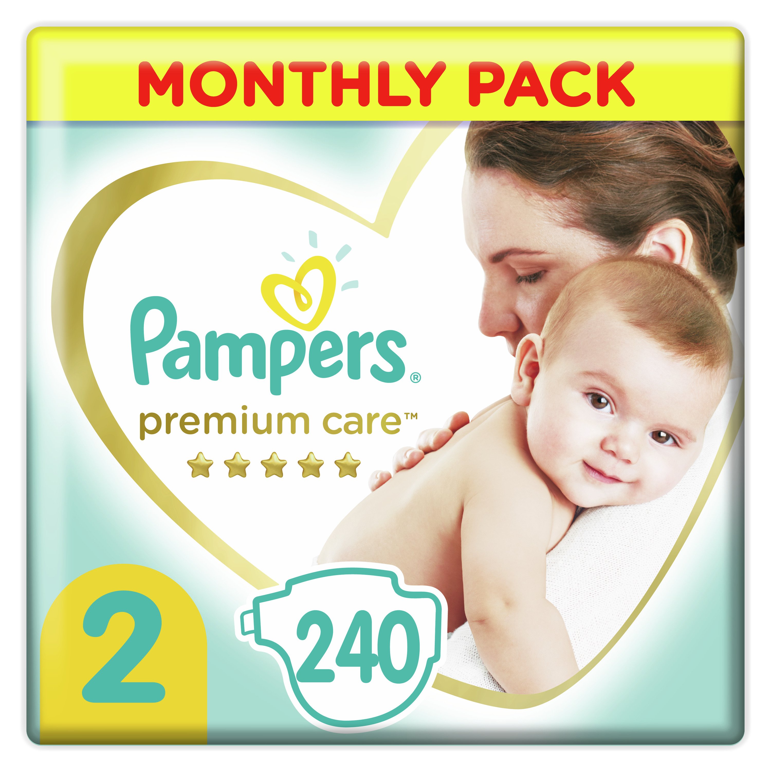 Pampers Premium Care Monthly Pack Νο2 (4-8kg) 240 πάνες