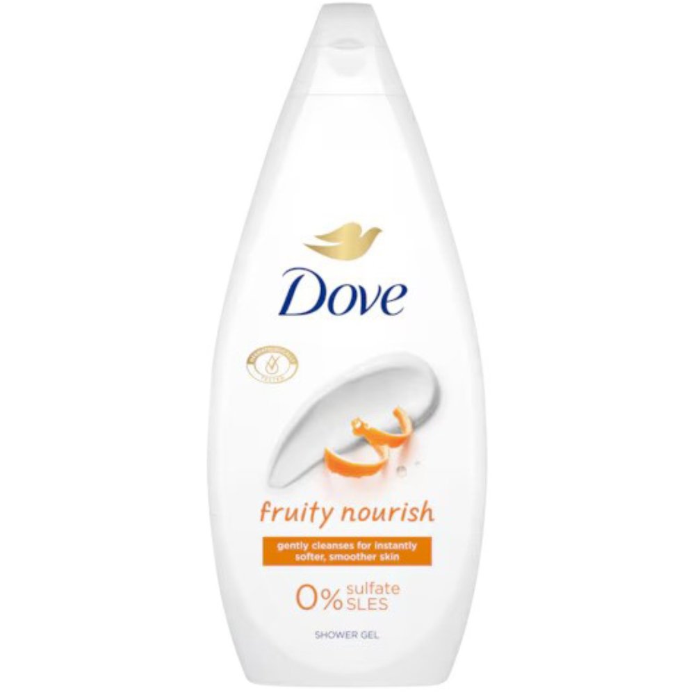 Dove Fruity Nourish Shower Gel Ενυδατικό & Ήπιο Αφρόλουτρο για Λεία Επιδερμίδα με Εσπεριδοειδή Άρωμα 720ml