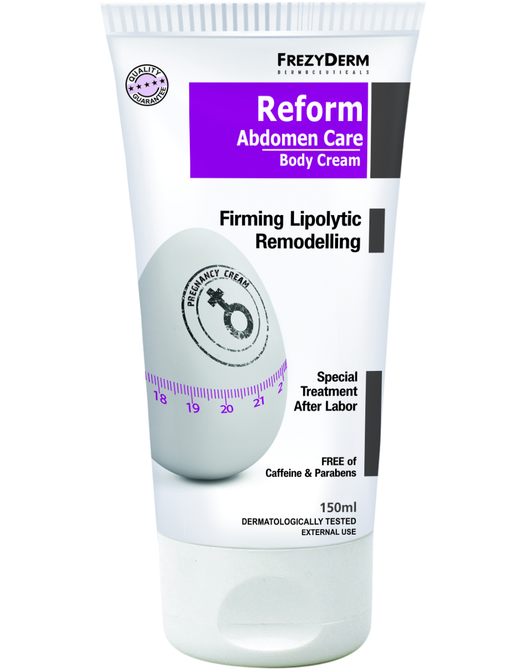 Frezyderm Reform Abdomen Care Body Cream Κρέμα για την Αντιμετώπιση Χαλάρωσης των Κοιλιακών Τοιχωμάτων Μετά τον Τοκετό 150ml