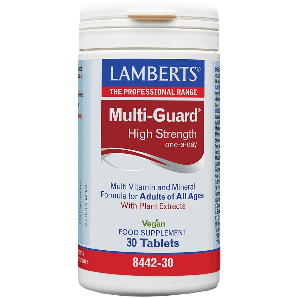 Lamberts Lamberts Multi-Guard Συμπλήρωμα Διατροφής Πολυβιταμινών, Μετάλλων & Ιχνοστοιχείων Υψηλής Δραστικότητας με Αντιοξειδωτικά για Ενέργεια & Τόνωση 30tabs