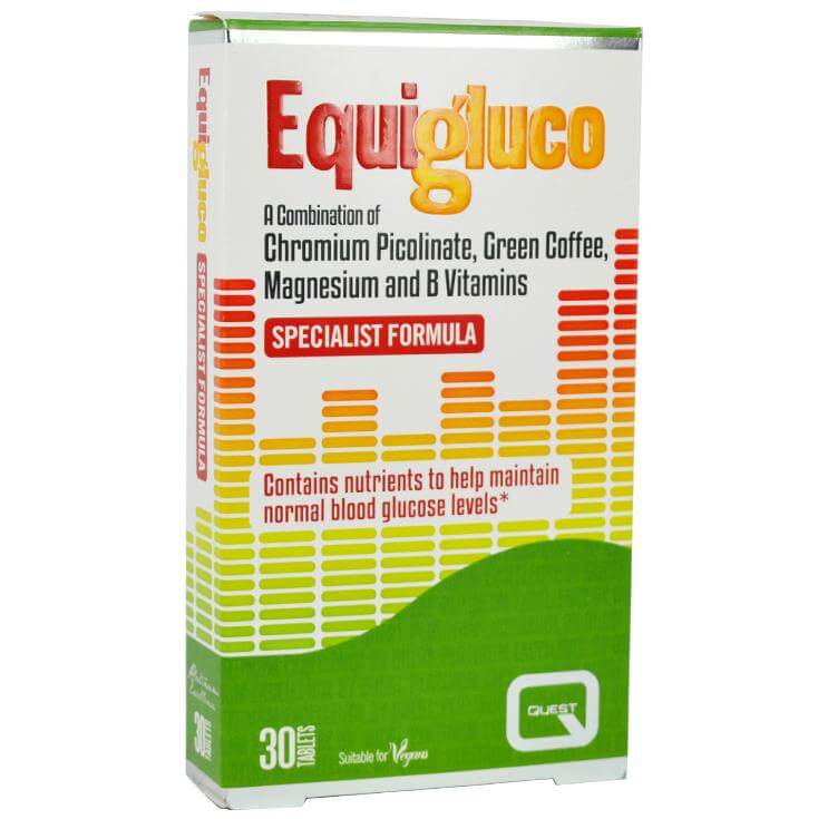 Quest Equigluco Συμπλήρωμα Διατροφής για τη Διατήρηση των Φυσιολογικών Επιπέδων Γλυκόζης στο Αίμα 30 tabs