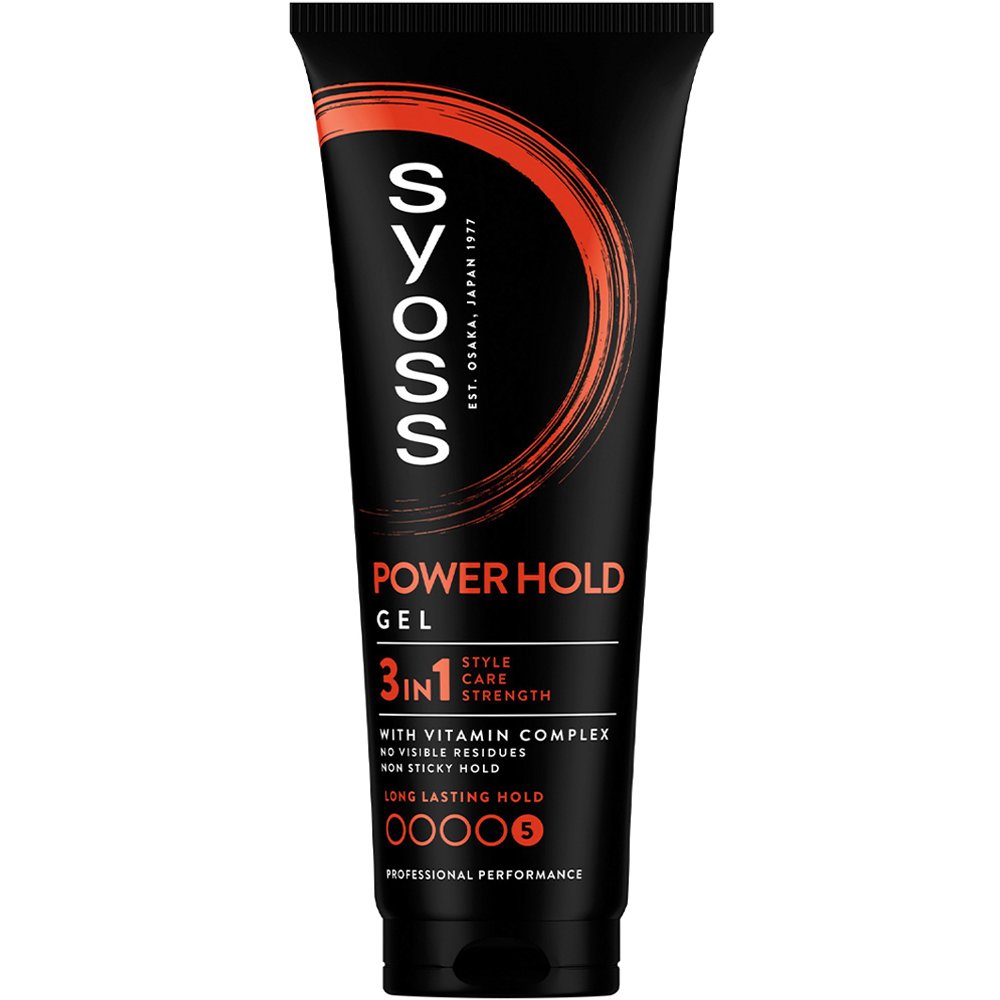 Syoss Power Hold 3 In 1 Gel Τζελ Styling, Περιποίησης & Επανόρθωσης, για Χτενίσματα Μεγάλης Διάρκειας με Σύμπλεγμα Βιταμινών για Ενδυνάμωση της Δομής της Τρίχας 250ml
