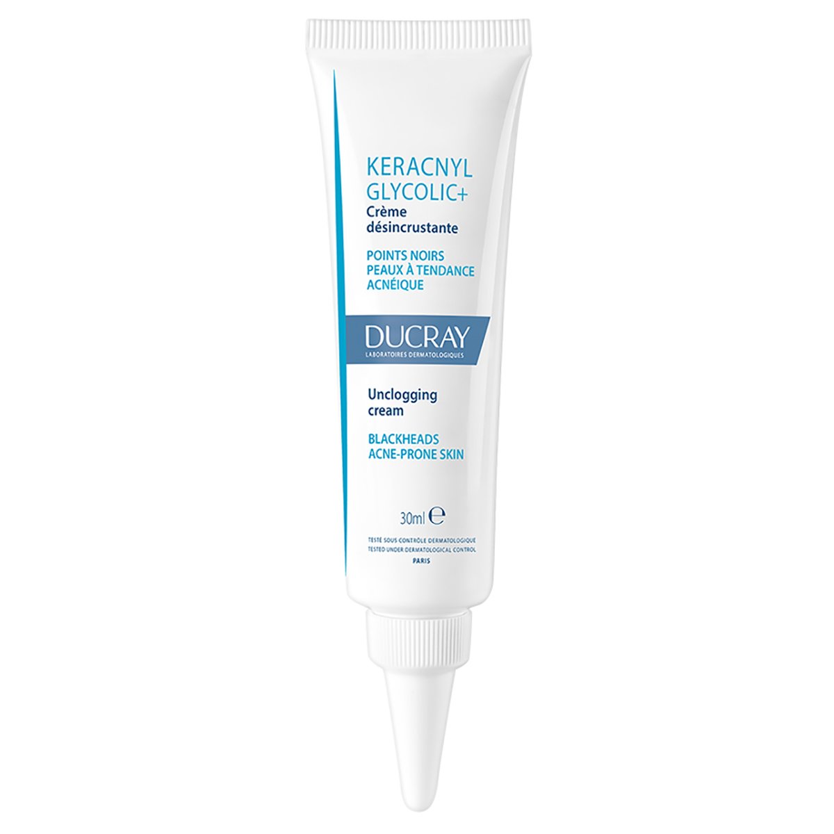 Ducray Keracnyl Glycolic+ Αποσυμφορητική Κρέμα Κατά των Μαύρων Στιγμάτων 30ml