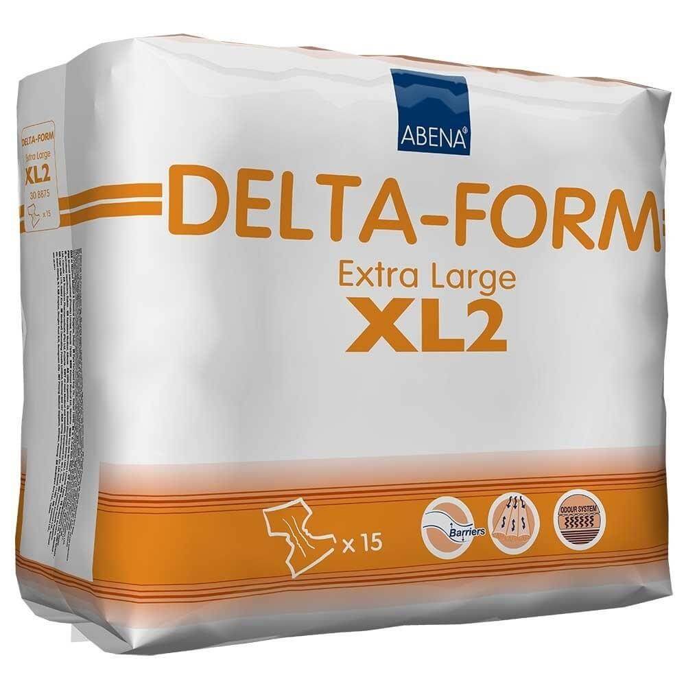 Abena Delta-Form Adults Monthly Pack Σλιπ- Πάνα για Βαριάς Μορφής Ακράτεια Ενηλίκων XL Μέγεθος 110-170cm Delta XL2 60τεμάχια