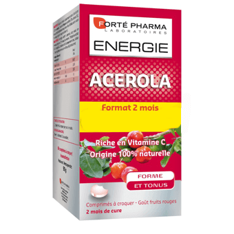 Forte Pharma Energy Acerola Σημαντική Φυσική Πηγή Βιταμίνης C 60tabs