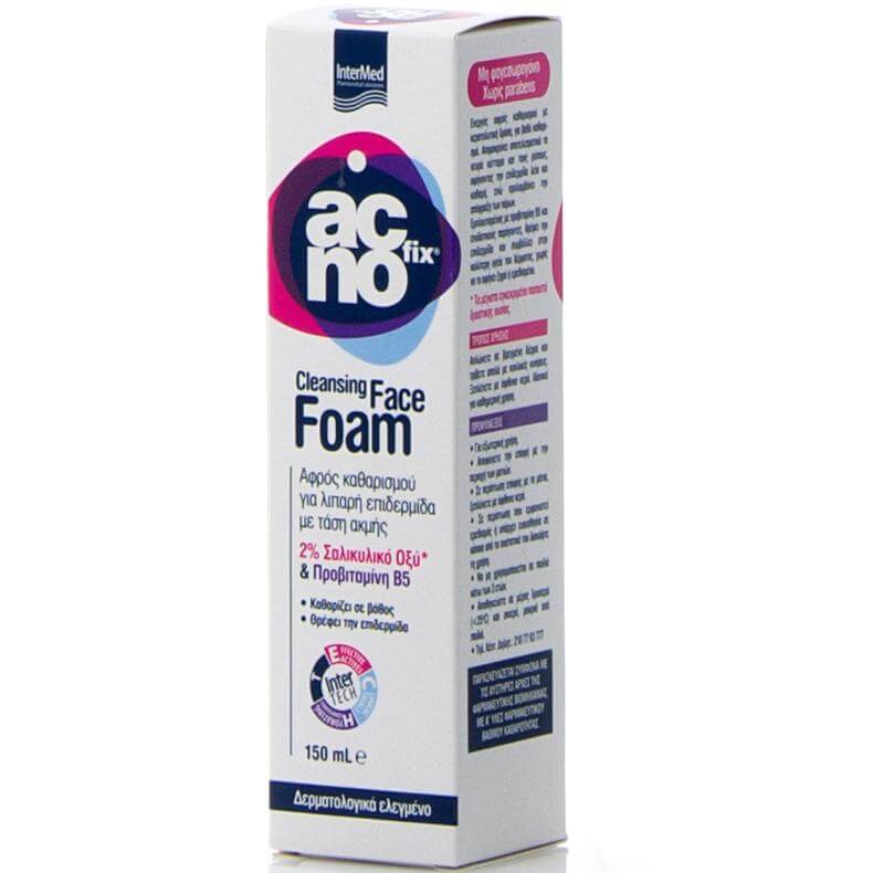 Acnofix Acnofix Cleansing Face Foam Αφρός Καθαρισμού για Λιπαρή Επιδερμίδα με Τάση Ακμής 150ml
