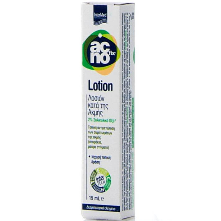 Acnofix Anti Acne Lotion Λοσιόν Τοπικής Αντιμετώπισης των Συμπτωμάτων της Ακμής (Σπυράκια, Μαύρα Στίγματα) 15ml