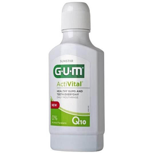 Gum ActiVital Q10 Daily Mouthrinse 6061 Στοματικό Διάλυμα για Υγιή Δόντια και Ούλα 300ml