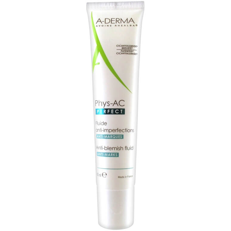 A-Derma Phys-AC Perfect Anti-Blemish Fluid Λεπτόρρευστη Κρέμα Κατά των Ατελειών & των Σημαδιών 40ml