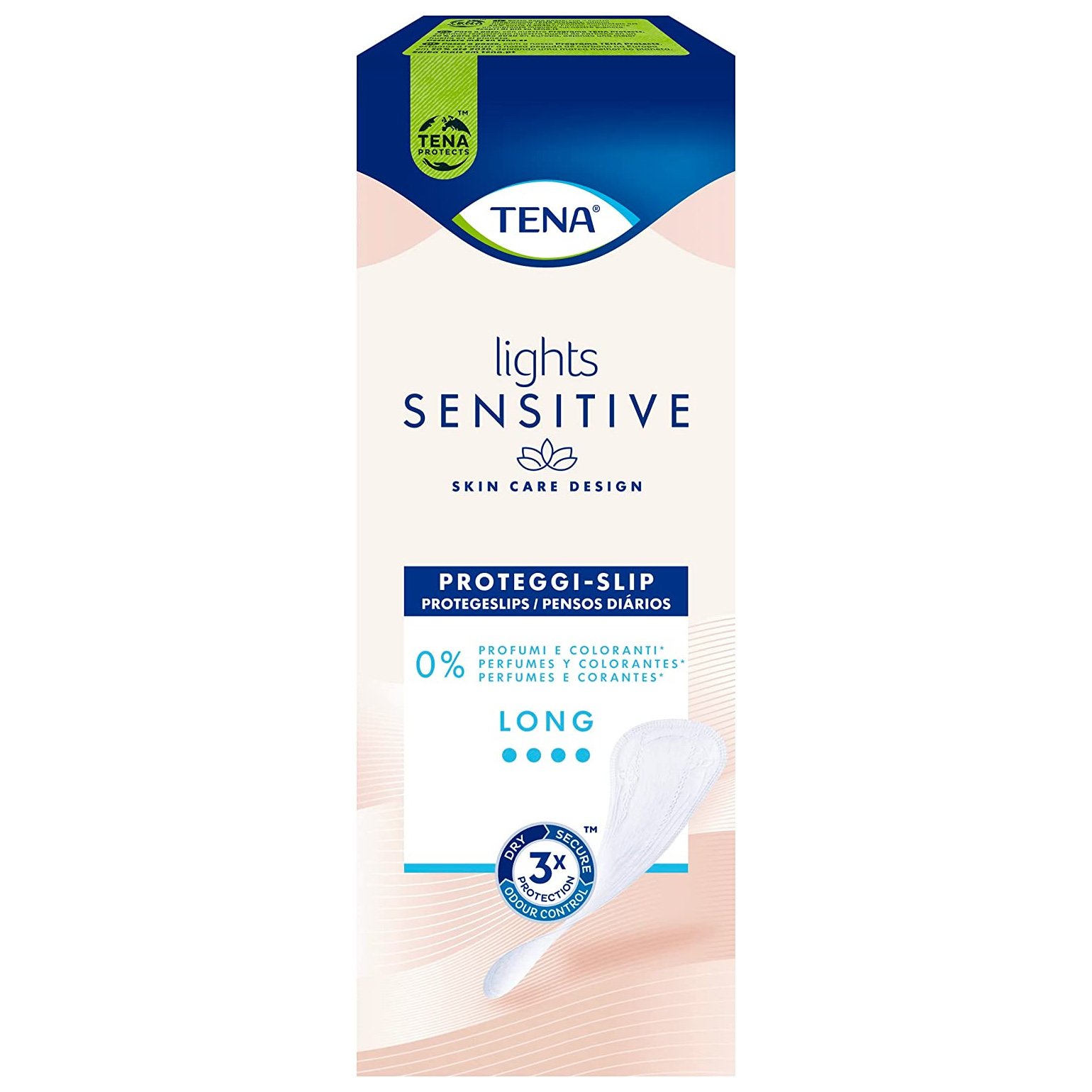 Tena Lights Sensitive Long Σερβιετάκια για Ελαφριά Μορφή Ακράτειας, Χωρίς Άρωμα & Χρωστικές 20 Τεμάχια